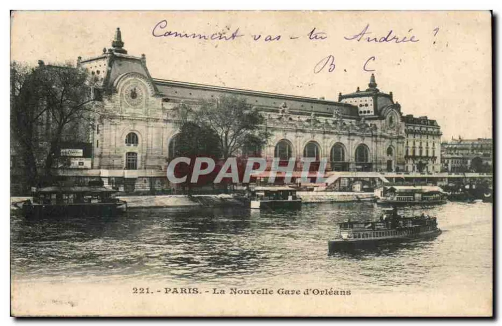 PARIS - A Nova Estação de Orléans — editor anônimo, n° 221 - Frente