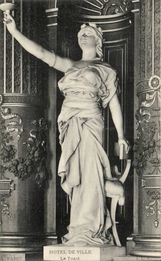 Statue der Freiheit — Rathaus — J.L.C. Paris - Vorderseite