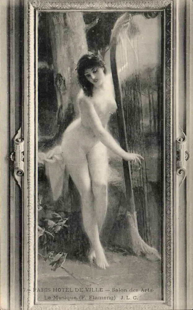 Musik — Paris, Rathaus — Salon der Künste — (F. Flameng) — J.L.C. - Vorderseite
