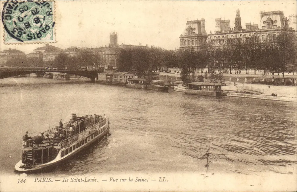 Paris — Île Saint-Louis — Blick auf die Seine — LL. - Vorderseite