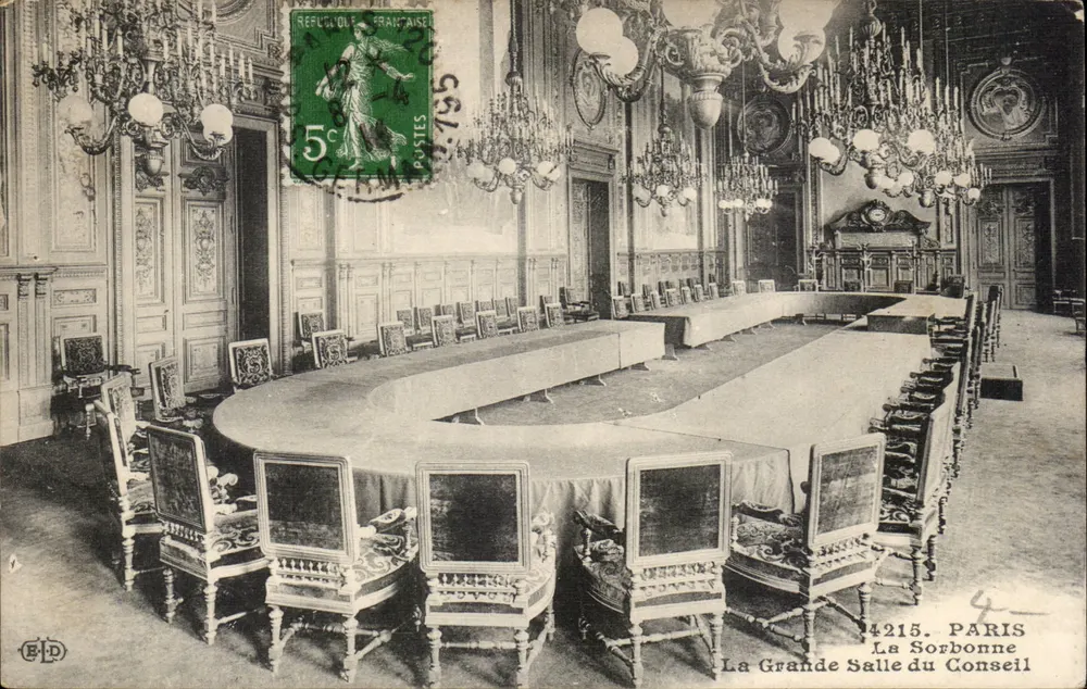Der Große Ratssaal — Die Sorbonne — Paris — B.P.D. n°4215 - Vorderseite