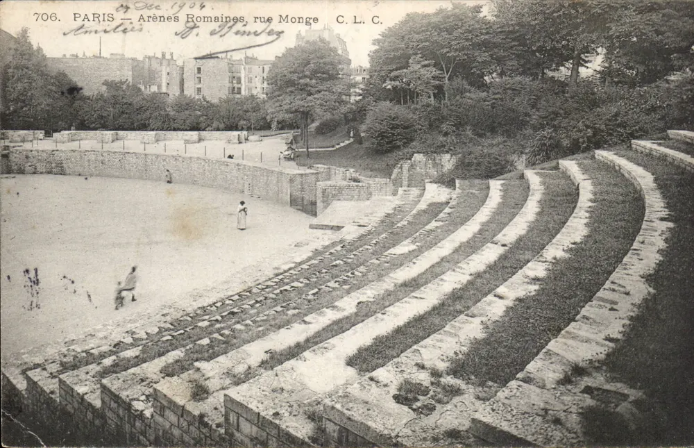 Paris — Arênes Romanas, rua Monge — C.L.C. — G. Hénon - Frente