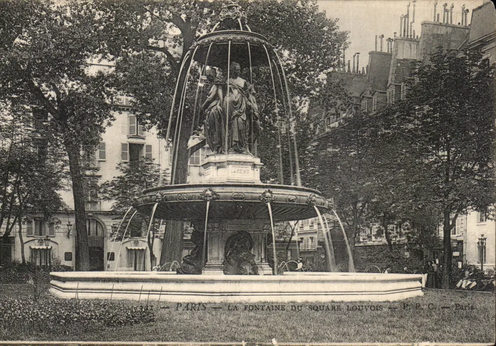 Paris — Fontaine du Square Louvois — P.R.C. — Paris - Vorderseite