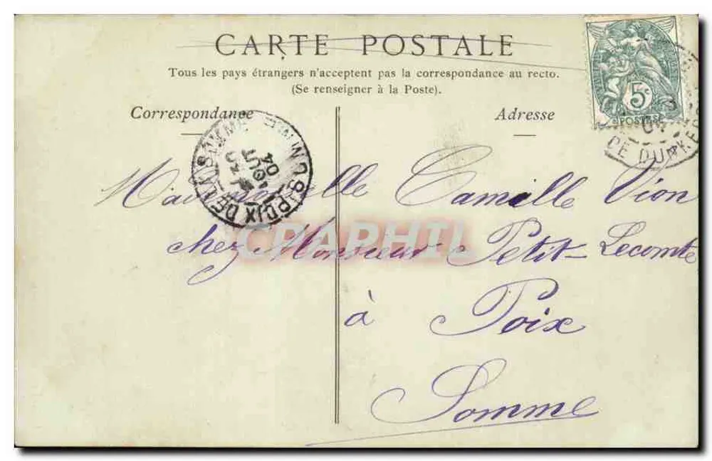 PARIS (alter Montmartre) — Der Sacré-Cœur, Ansicht vom Square Saint-Pierre — Sammlung ND Phot, Nr. 508 - Rückseite