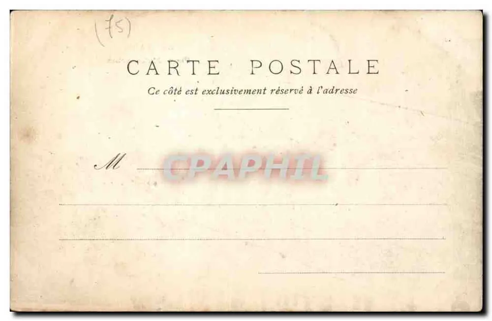 Praça Malesherbes — Paris — editor não identificado, n° 59 - Verso