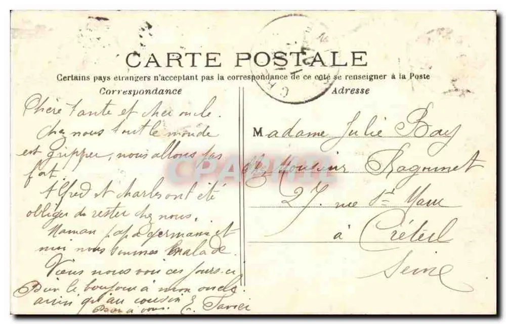 Paris — O Ponte Novo — C.M. - Verso