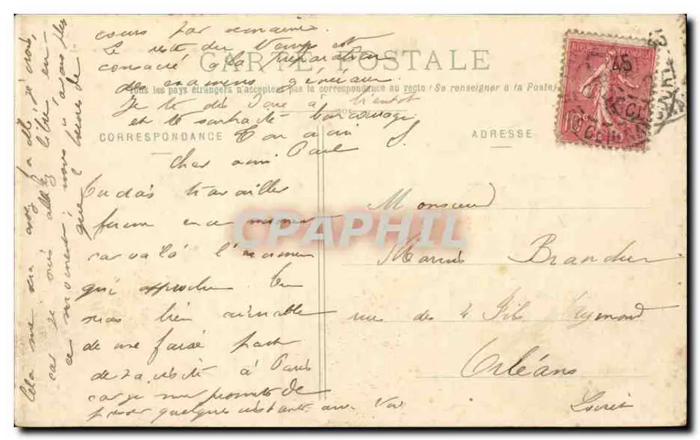 O Arco do Triunfo do Carrousel — Paris — G.I. n° 407 - Verso