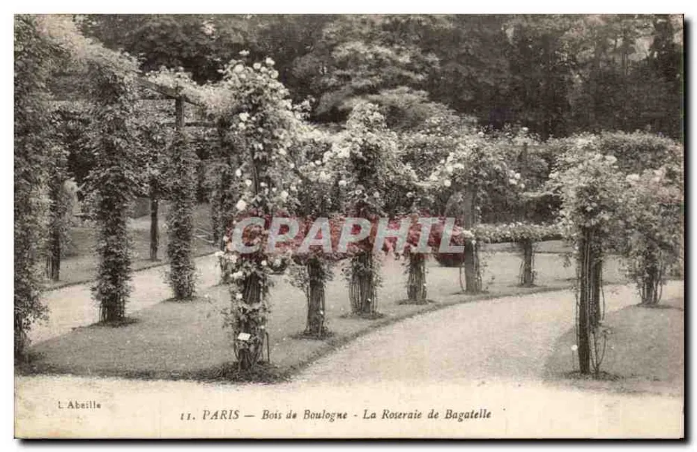 PARIS — Bois de Boulogne — La Roseraie de Bagatelle — L'Abaille - Vorderseite