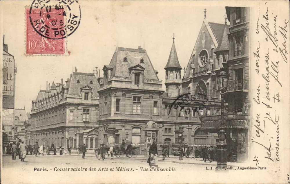Paris - Conservatoire des Arts et Métiers - Allgemeiner Blick — L.J. & Cie, Verlag, Angoulême-Paris - Vorderseite