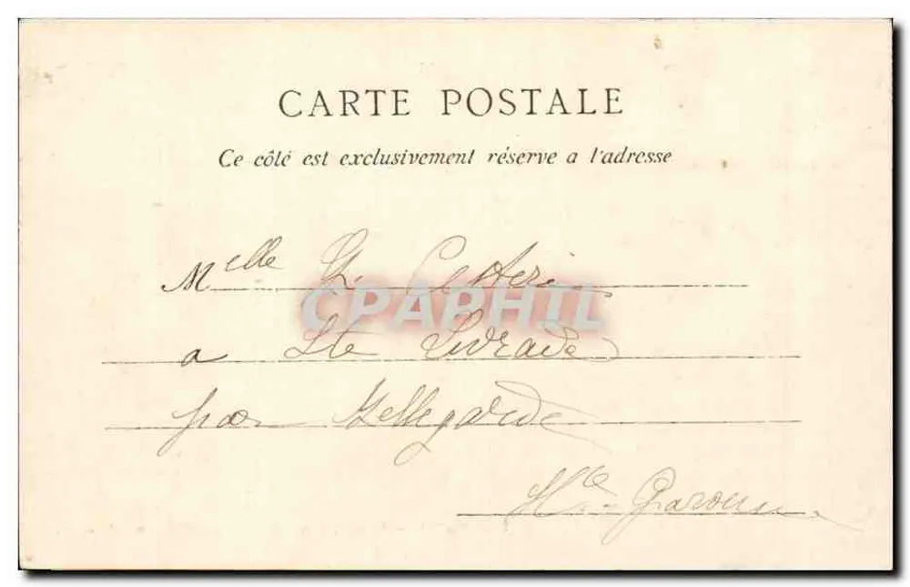 Paris — Petit Palais dos Campos Elísios — C.L.É. n°59 - Verso