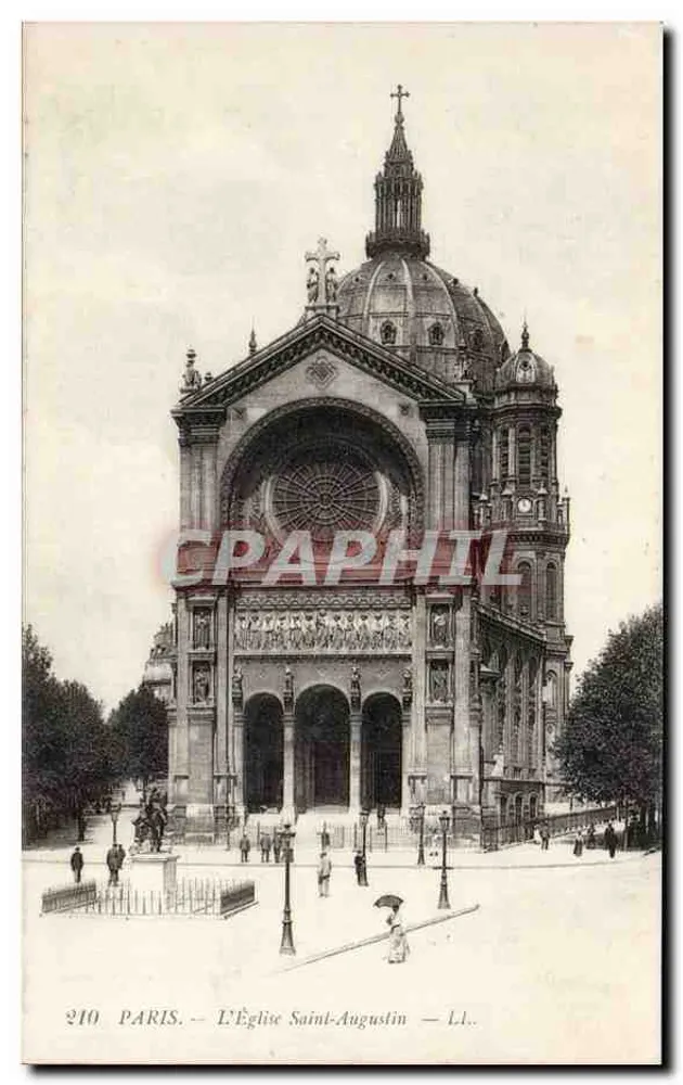 Paris — A Igreja de São Agostinho — n°210 - Frente