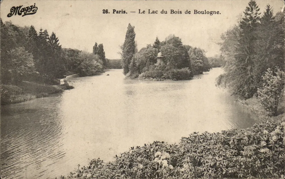 Paris — Ansicht des Sees im Bois de Boulogne — Maggi - Vorderseite