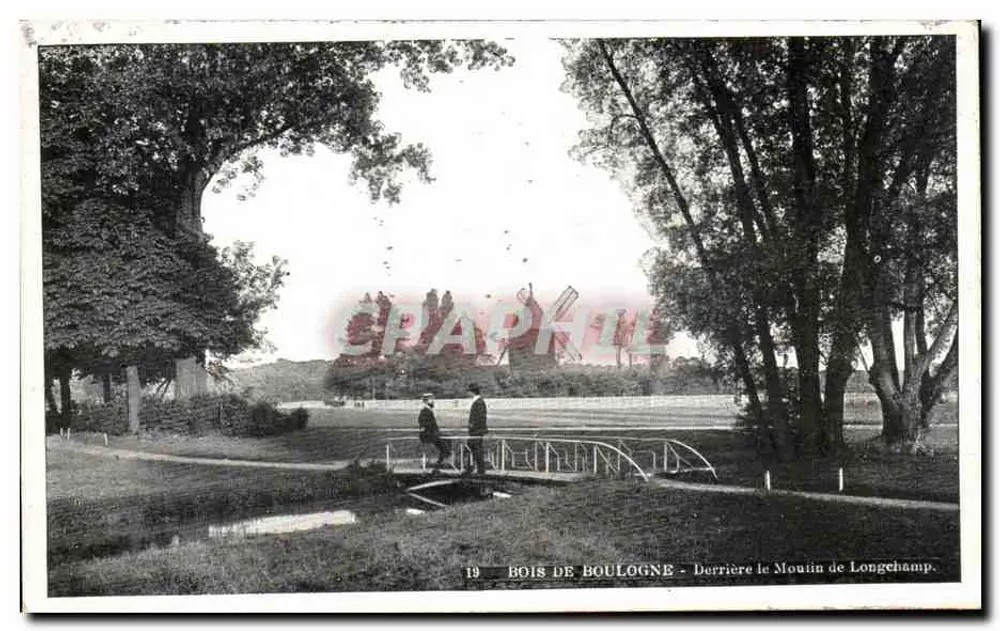 Bois de Boulogne — Hinter dem Moulin de Longchamp — n°19 - Vorderseite