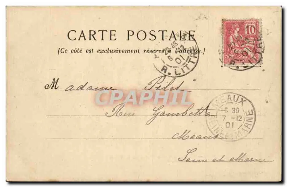 PARIS — Panorama der Ufer der Seine — Verlag unbekannt - Rückseite