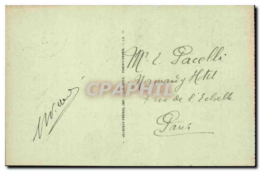 A Tribuna — Sala da Assembléia Nacional — Neurin Frères, Paris - Verso