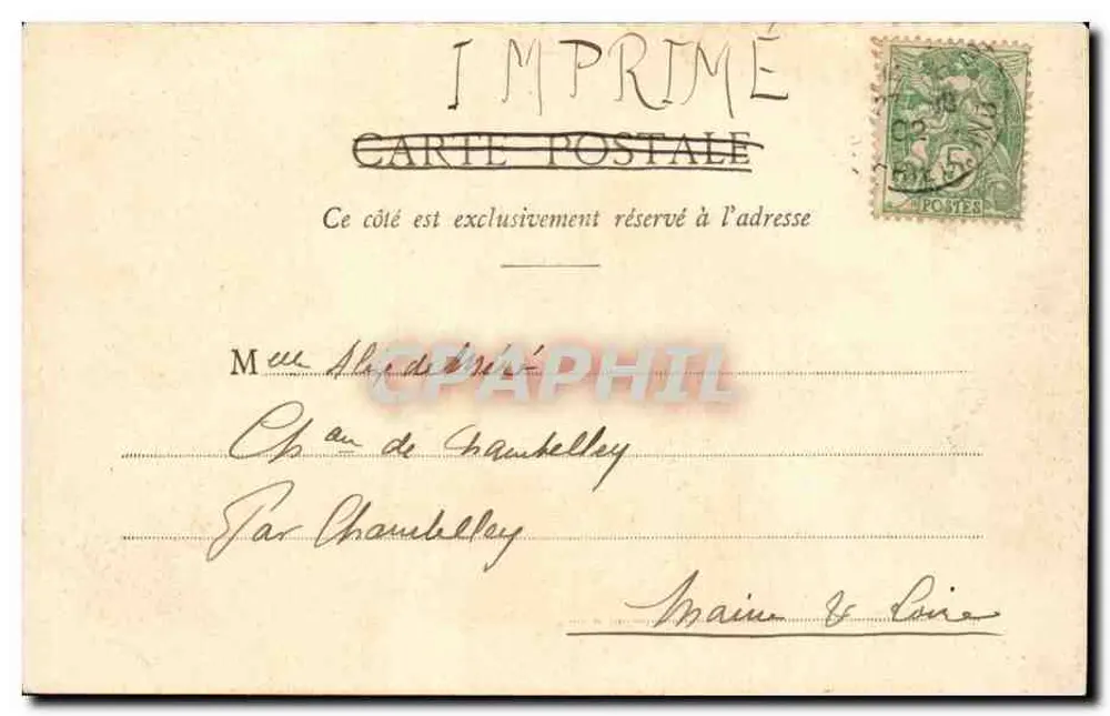 Paris - Igreja da Madeleine — vista da fachada neoclássica — editor Guy de Chamburey - Verso