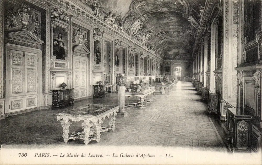 Paris — Das Louvre-Museum — Die Galerie Apollon — LL. — n° 736 - Vorderseite
