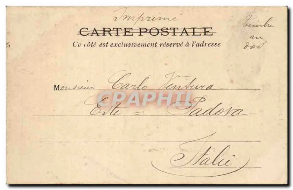 Paris — Porte Saint-Martin — L. J. & Cie, Verlag, Angoulême-Paris, Nr. 5 - Rückseite