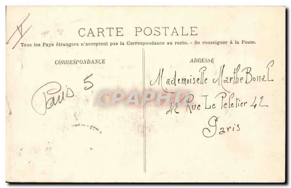Paris — A Rue Soufflot e o Panteão — LL. - Verso
