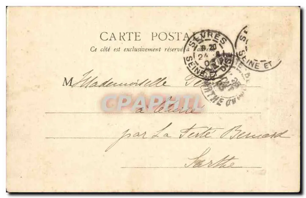 Paris - Parque Monceau - A Rotonda — B. F. J. Paris, n°72 - Verso