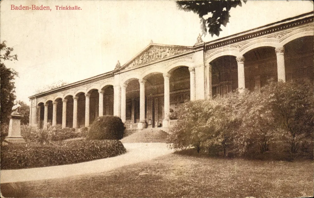 Baden-Baden, Trinkhalle — Verlag E. S. Q. B. B. 09, 11 - Vorderseite
