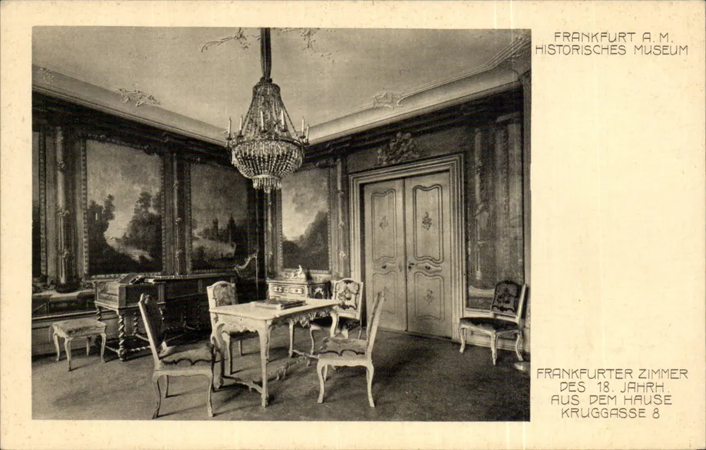 Frankfurt a.M. — Historisches Museum — historisches Zimmer des 18. Jahrhunderts - Vorderseite