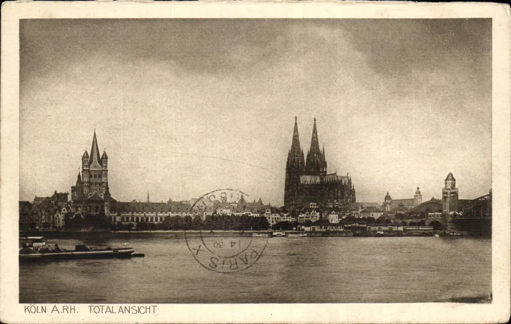 Köln — Panoramablick — A.R.H. (Verlag) Nr. 4 - Vorderseite