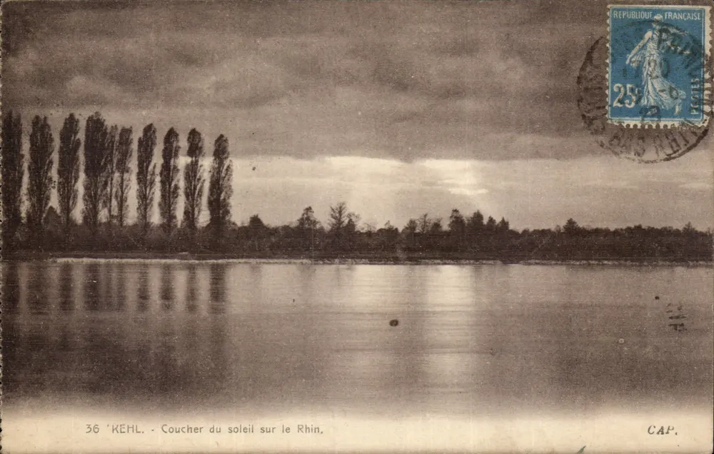 Kehl — Sonnenuntergang am Rhein — CAP, n°36 - Vorderseite