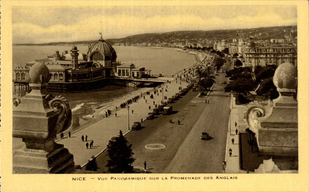 Nice — Panoramablick auf die Promenade des Anglais — unbekannter Verleger - Vorderseite