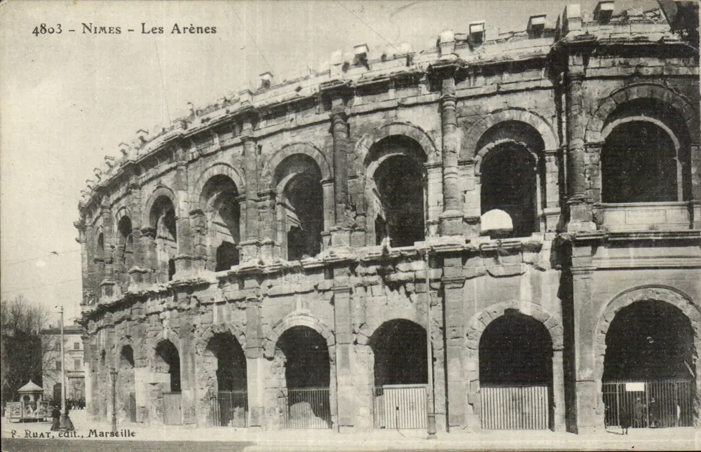Nîmes - As Arenas — vista do monumento antigo — F. Ruat, editor, Marselha, n° 4803 - Frente