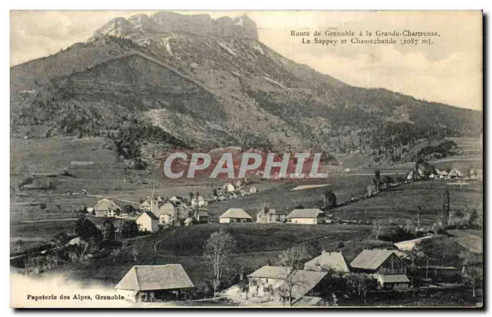 Route von Grenoble nach Grande-Chartreuse. Le Sappey und Chamechaude (2087 m) — Papeterie des Alpes, Grenoble - Vorderseite