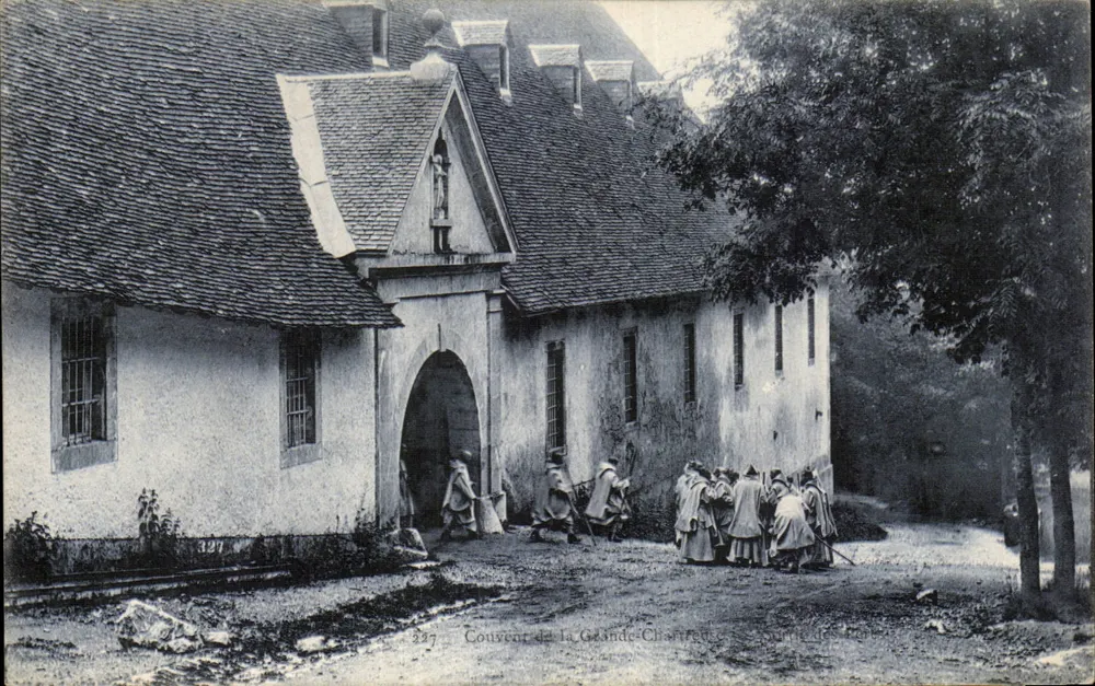Convento da Grande-Chauffour — vista do portal e das religiosas — editor anônimo, n° 327 - Frente