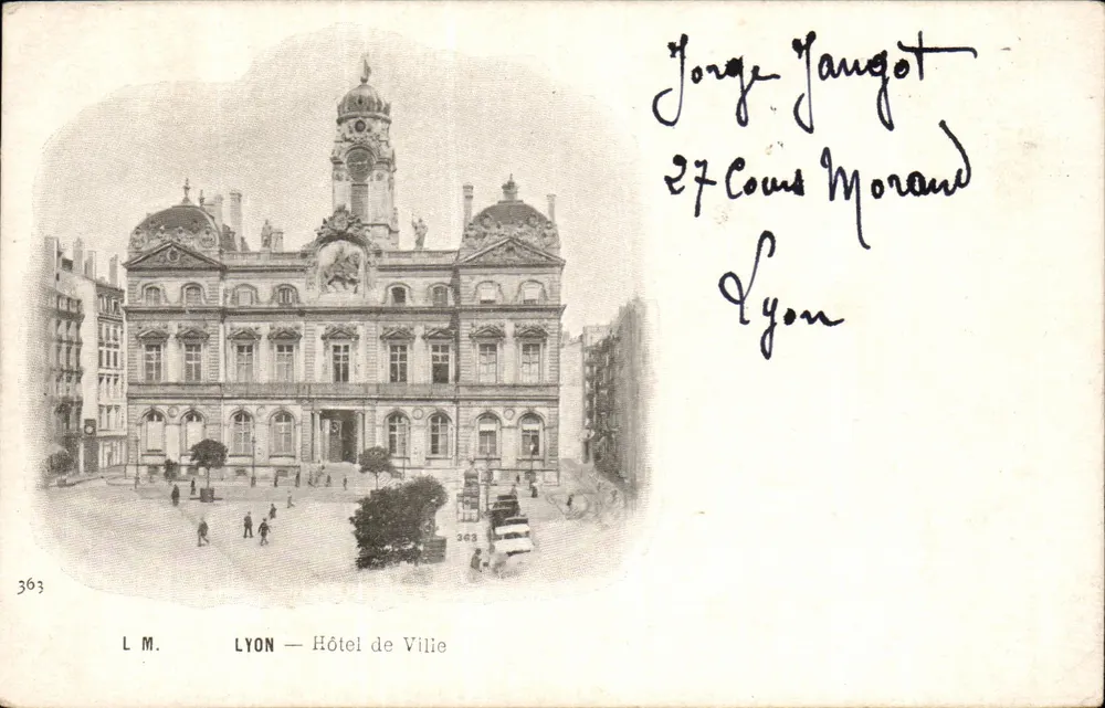 Lyon — Hotel de Ville — L.M. n°363 - Frente