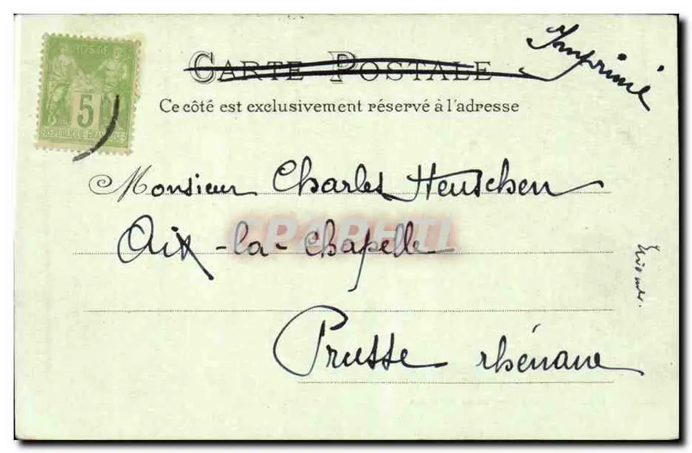 Lyon — Hotel de Ville — L.M. n°363 - Verso