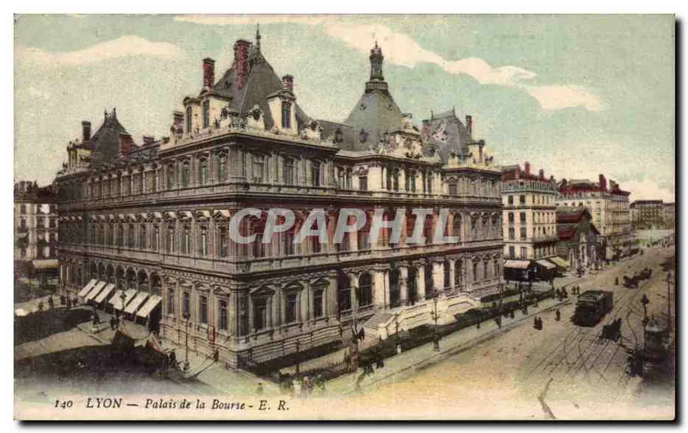 LYON — Palácio da Bolsa — E. R. n°140 - Frente