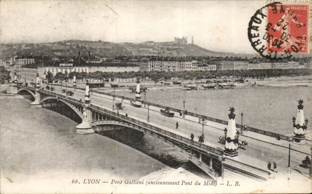 LYON — Pont Galliéni (anciennement Pont du Midi) — L. B. - Frente