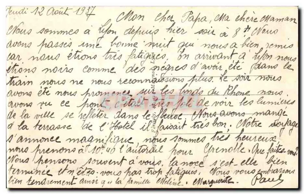 Lyon — Most Galliéni — Lyon Illustré, n°37 - Rewers