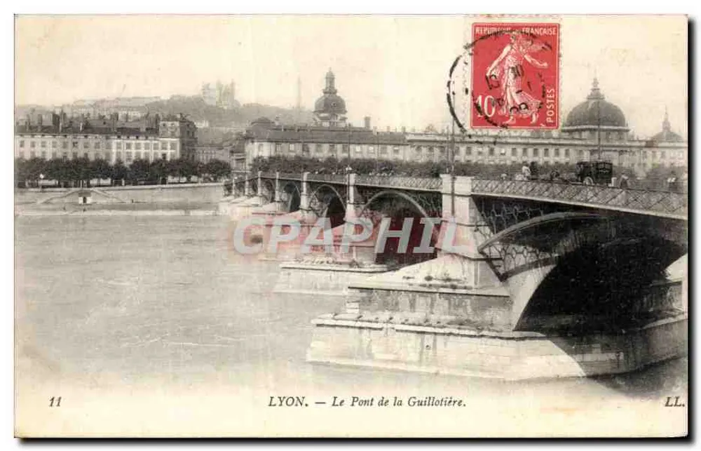 LYON — O Ponte da Guillotière — LL. n°11 - Frente