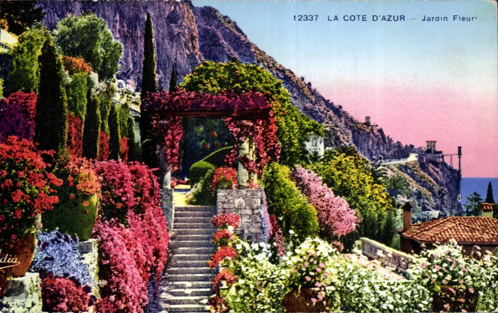 A Costa do Azul — Jardim Florido — Photochromie A.D.I.A. n°12337 - Frente