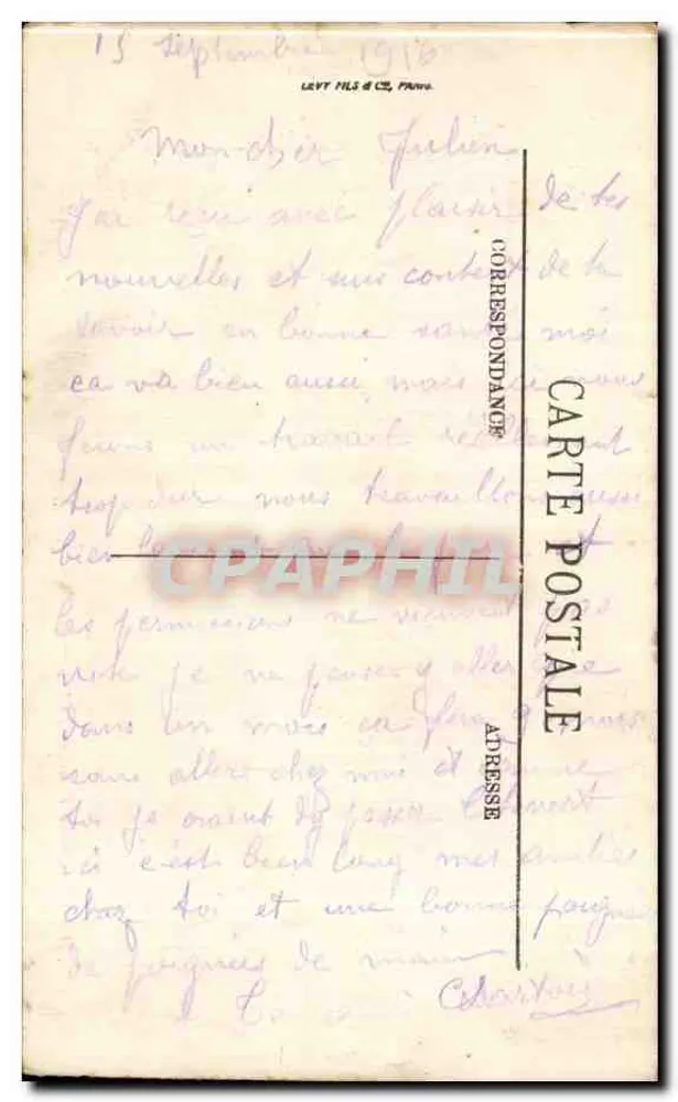 Amiens — O Palácio de Justiça — N.G. n°40 - Verso