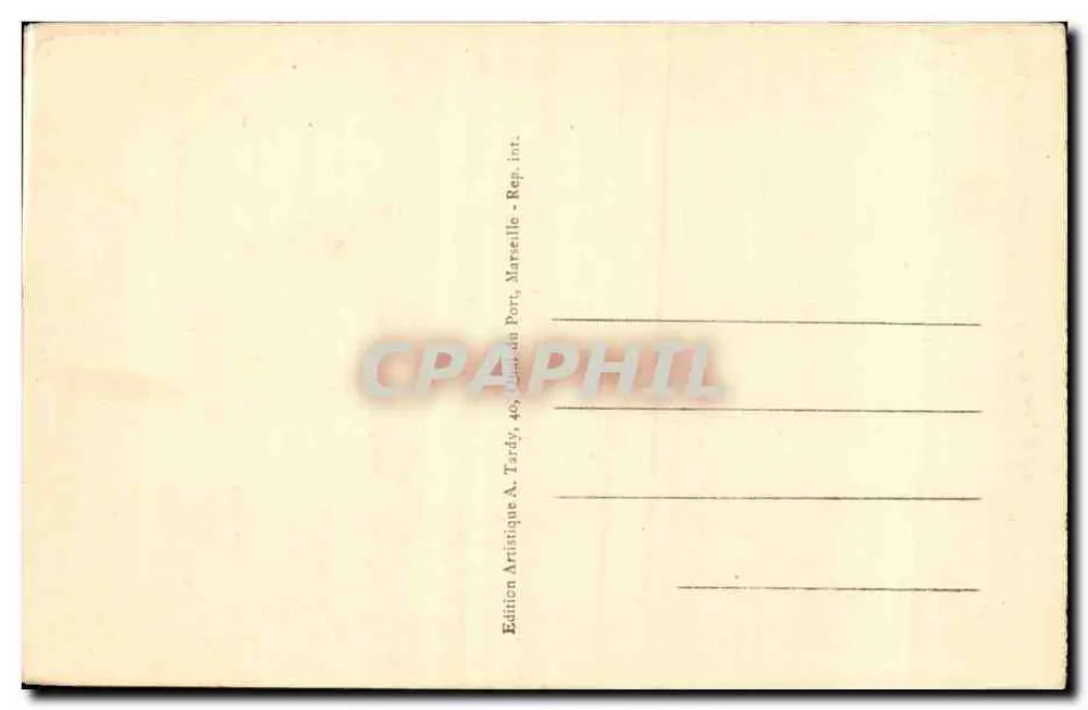 Marselha - O Castelo Borelly — Tardy, n°4 - Verso