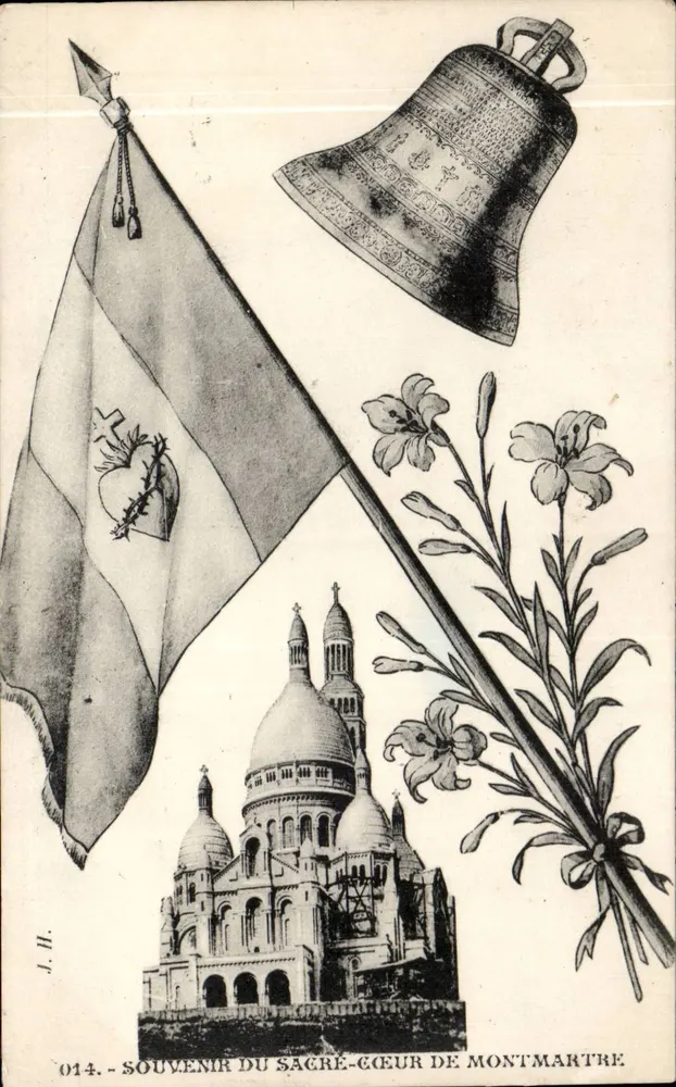 Sacré-Cœur de Montmartre — Erinnerung — J.H. n°014 - Vorderseite