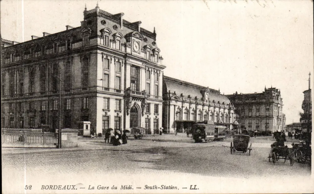 Bordeaux — La Gare du Midi — South-Station — LL. — N° 52 - Vorderseite