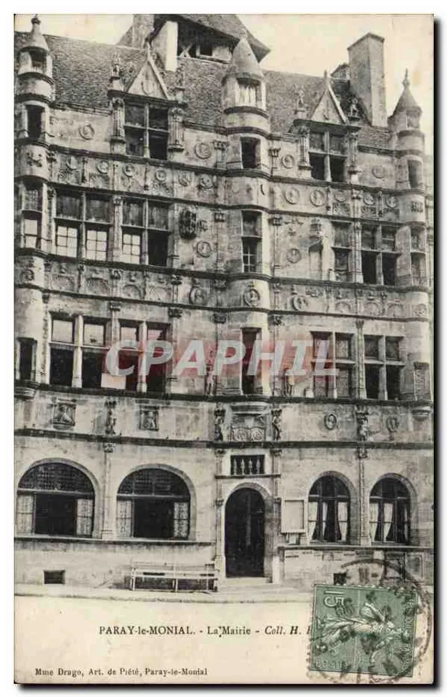 Paray-le-Monial - A Prefeitura - Sra. Drago, Arte de Pietade, Paray-le-Monial - Frente
