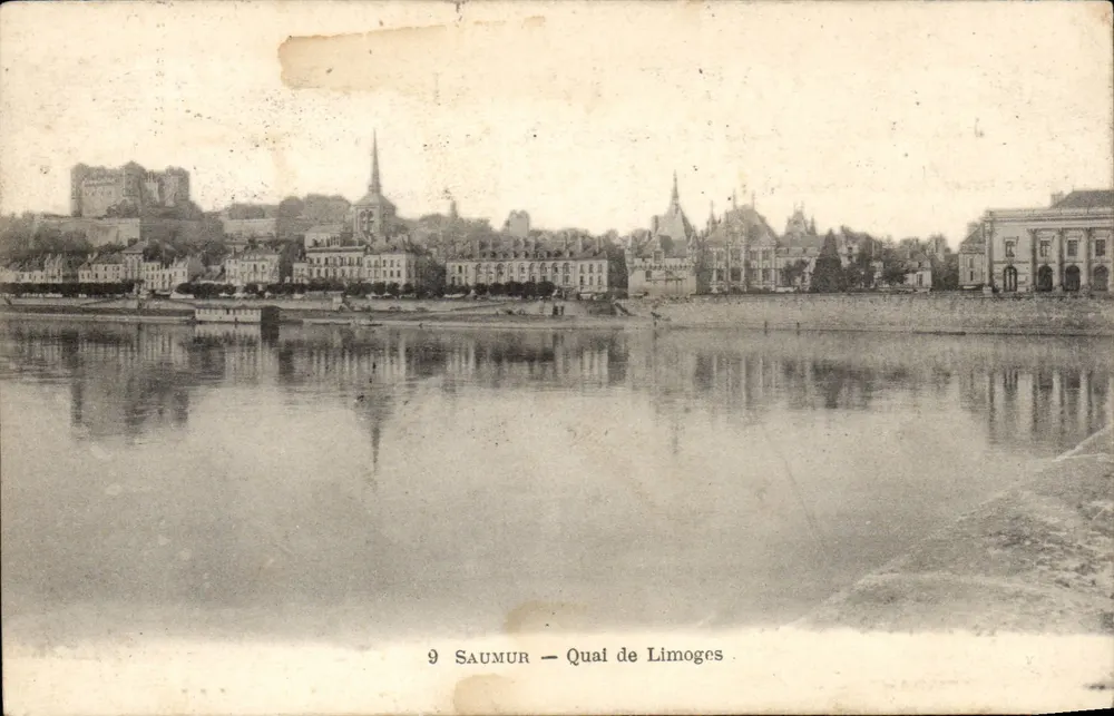 Saumur — Quai de Limoges — editor desconhecido, n° 9 - Frente