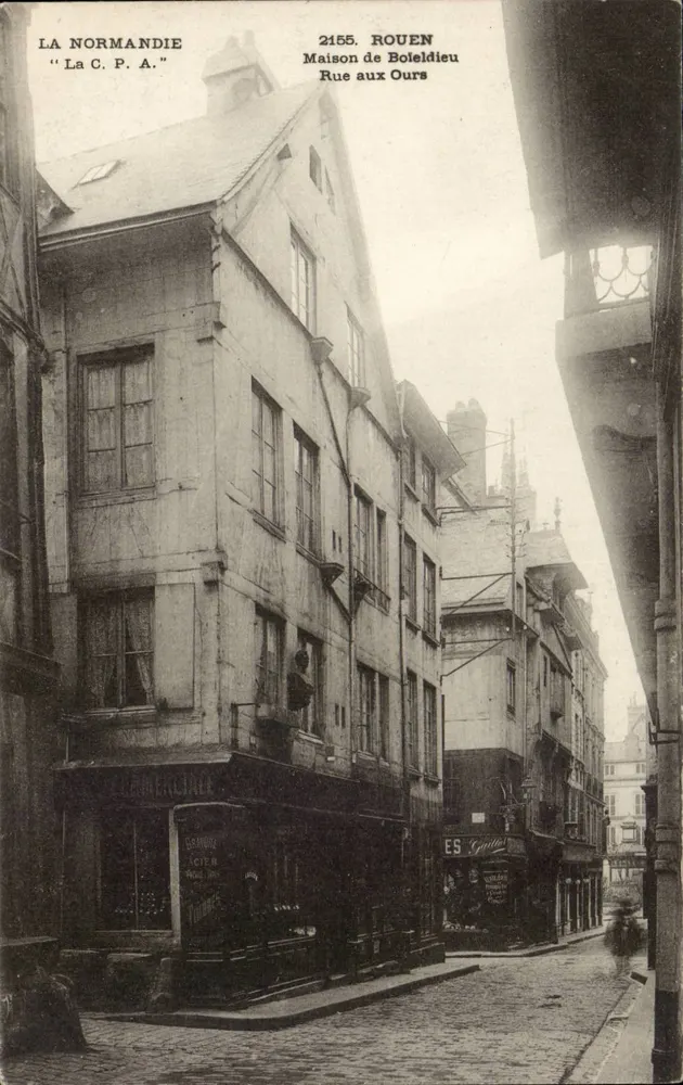 Rouen — Haus Boleldieu, Rue aux Ours — Antike Ansichtskarte n°2155 - Vorderseite
