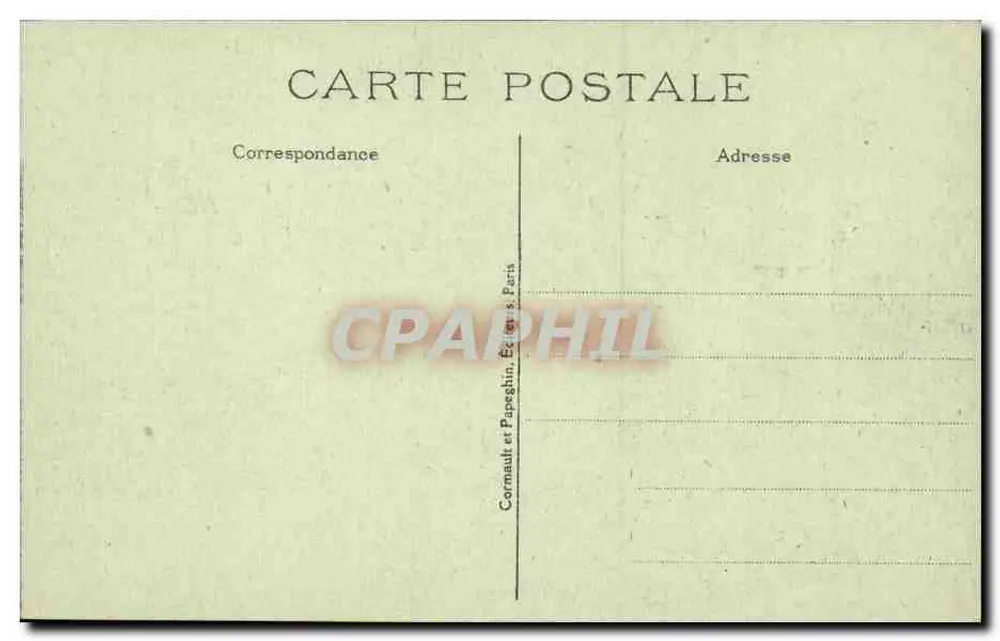 Versailles — Der Park. Die Wasserstätte der Schweizer und die Orangerie — A. P. - Rückseite
