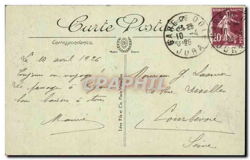 Dijon — A Igreja de São Miguel — editor Lévy Frères et Cie, n°21 - Verso