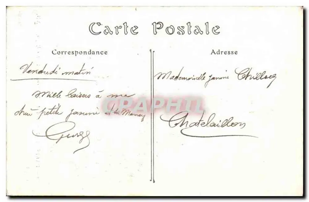 Grab von Victor Hugo — Das Panthéon — Paris — Verlag ND. n° 399 - Rückseite