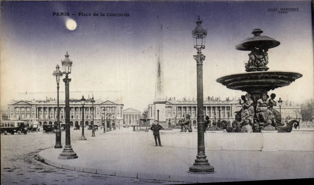 Paris — Place de la Concorde — Jules Seeberger - Frente